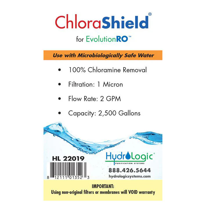 Hydro Logic Evolution RO1000 ChloraShield Carbon Filter