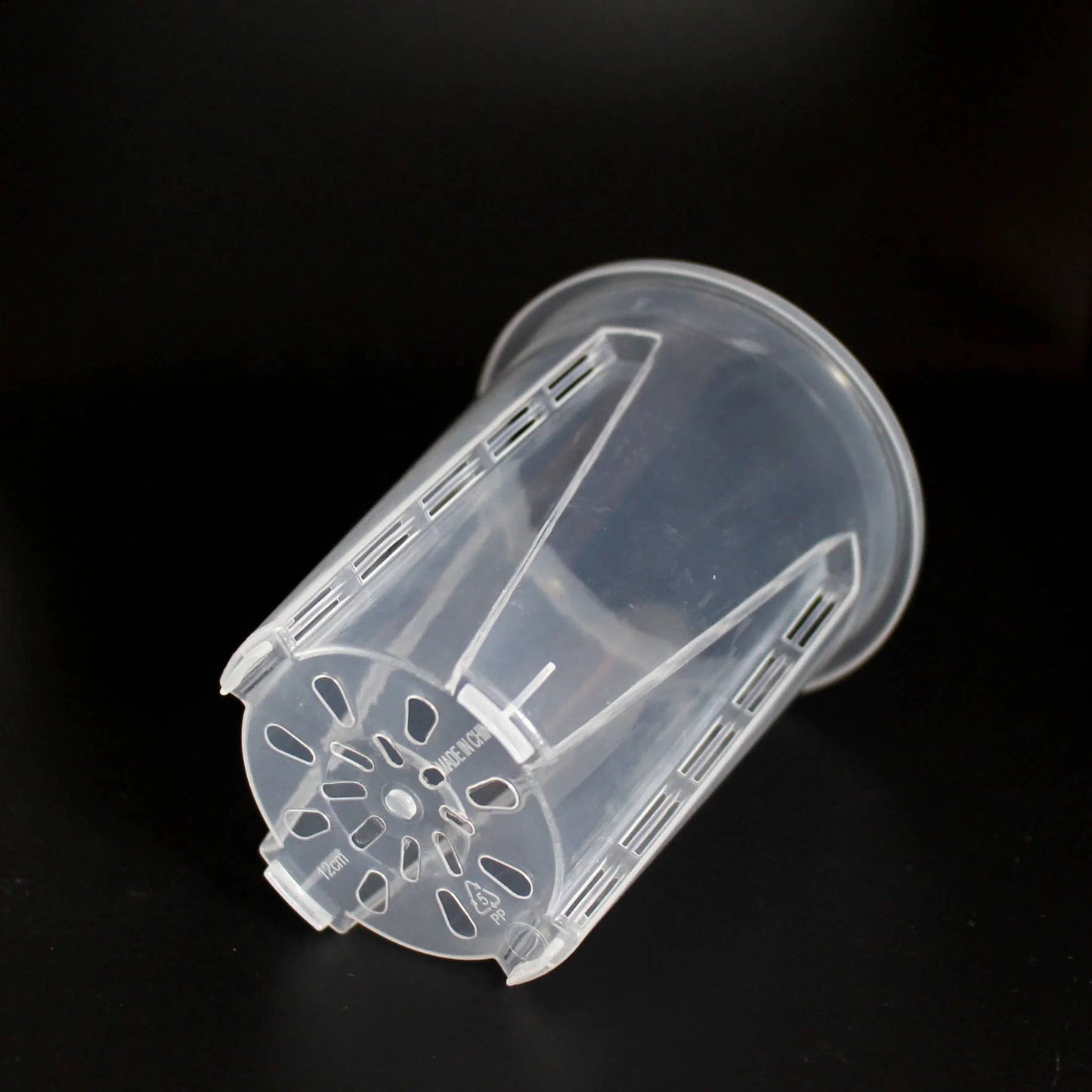 Clear Durable Pots with Many Drainage Holes: 5.5"