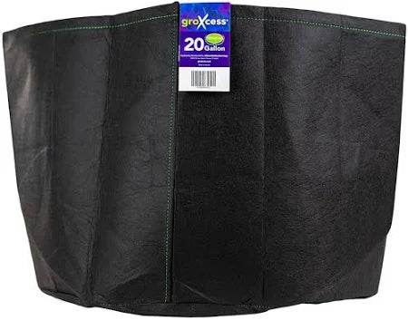 GroXcess Black Fabric Pot (20 Gal)