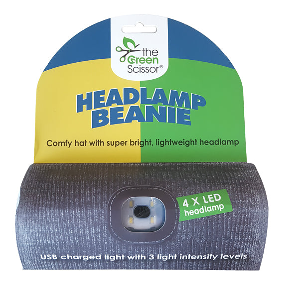 Green Scissor Headlamp Beanie