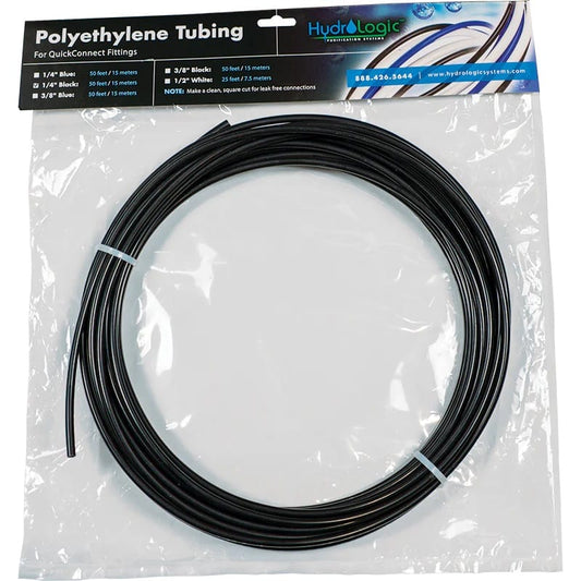 HydroLogic Poly Tubing Black 3/8 in (50ft)