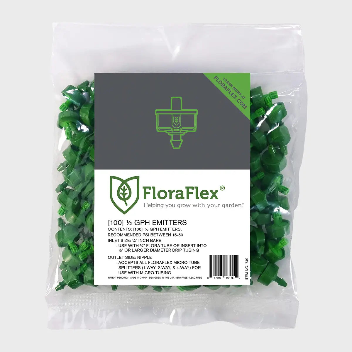 FloraFlex 1/2 GPH Emitter (100/pk)