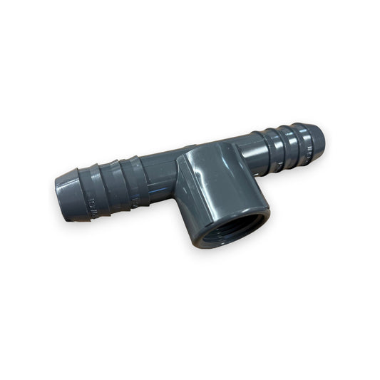 Dripworks 1/2" Barbed Tee Grey (10/Pack)