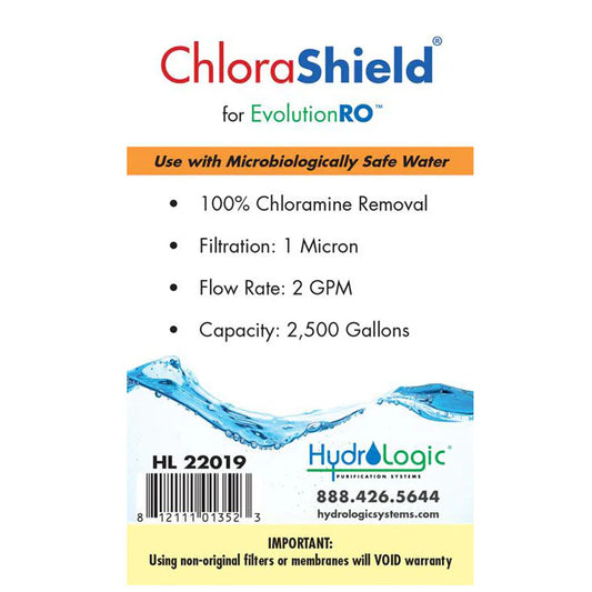 Hydro Logic Evolution RO1000 ChloraShield Carbon Filter