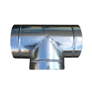 DL 10" Tee Duct Connector (White)