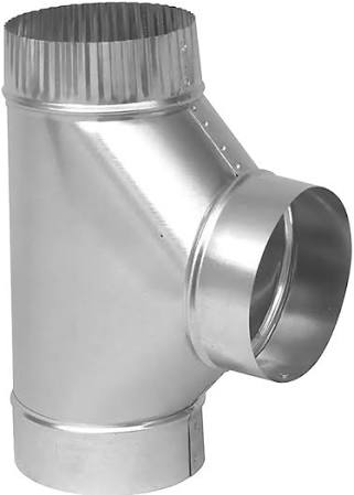 DL 4" Duct Tee Connector (White)