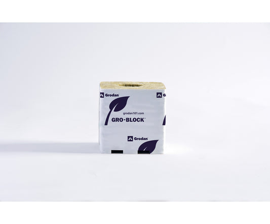Grodan GR10 Delta 10 Blocks w/Hole (4in) (24/cs)
