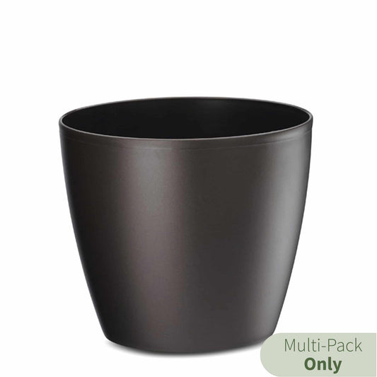 Eva Small Modern Houseplant Pot - Pack of 6: Fudge / 5.5" W