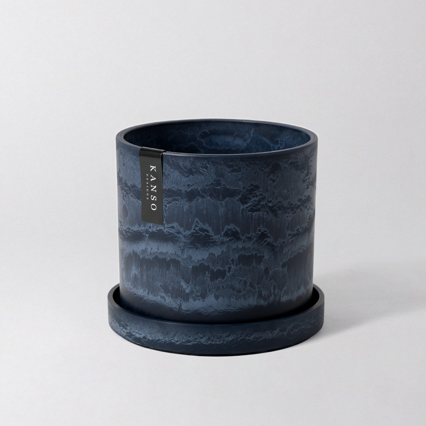 Kanso Designs Signature Planters & Saucer- Beachwood 7"