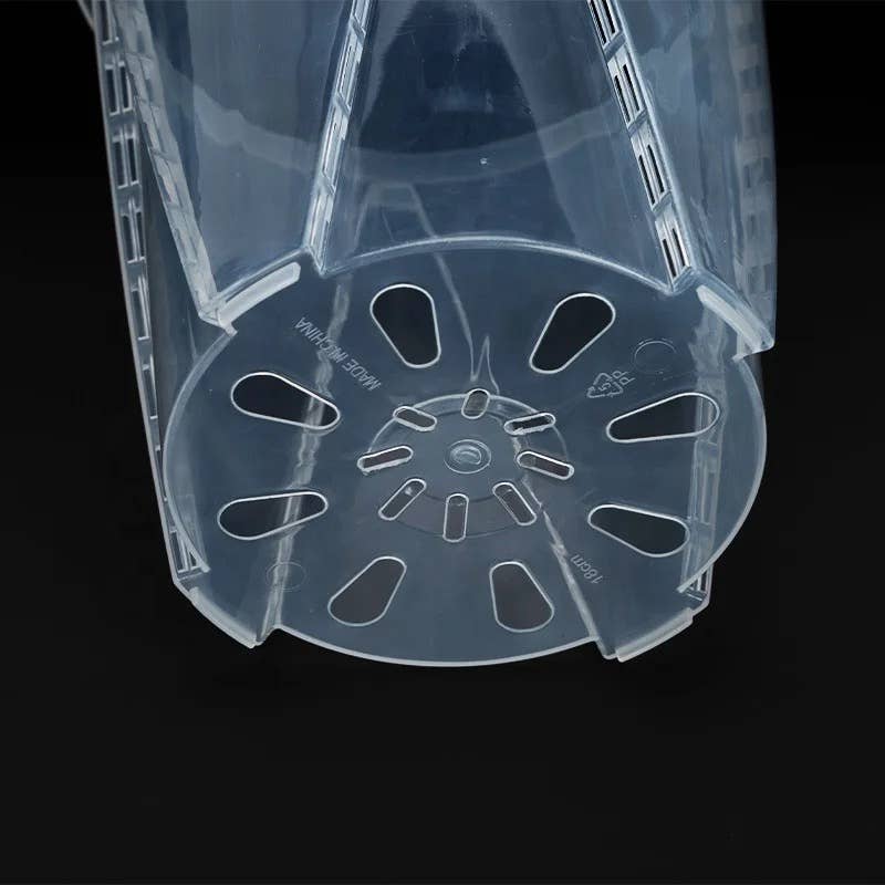 Clear Durable Pots with Many Drainage Holes: 4.5"