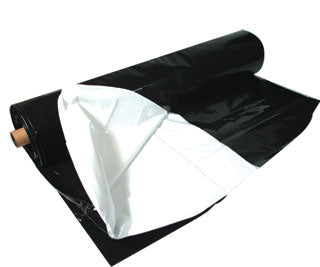 Hydrofarm Panda Film Black/White Poly 5.5mil (10'x100')