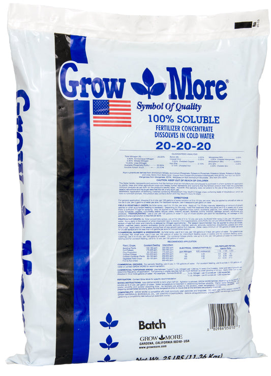 Grow More 20-20-20 (25lb)