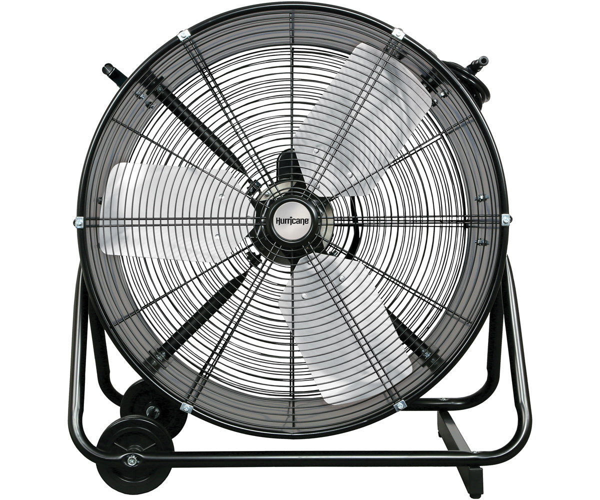 Hurricane Pro Heavy Duty Adjustable Tilt Drum Fan (24”)
