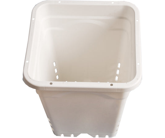 Hydrofarm Square White Pot (12x12)