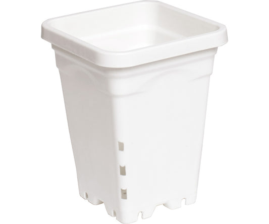 Hydrofarm Square White Pot (5x5)