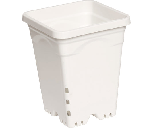 Hydrofarm Square White Pot (6x6)
