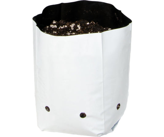 Hydrofarm Black/White Plastic Grow Bags 1/2 Gal (30/pk)