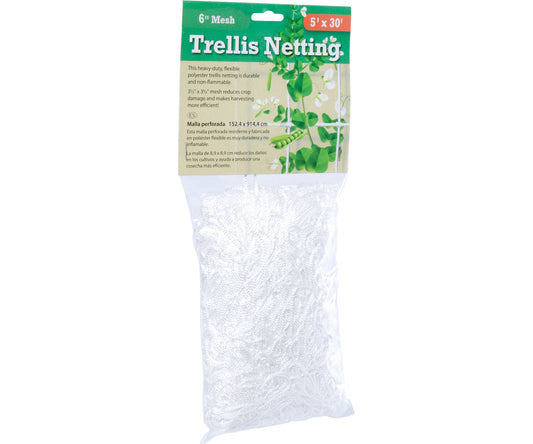 Hydrofarm Trellis Netting 5x30' (6” squares)