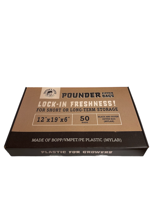 Trapper's Choice Mylar Zipper Pounder Bags (50/pack)