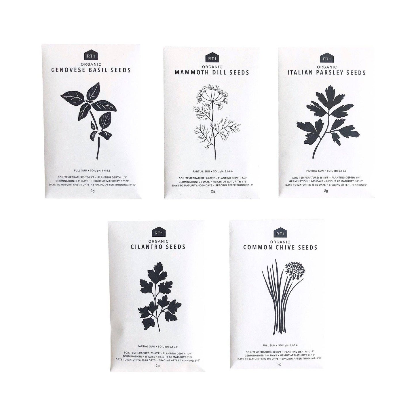 CULINARY HERB I SET - PACK OF 5