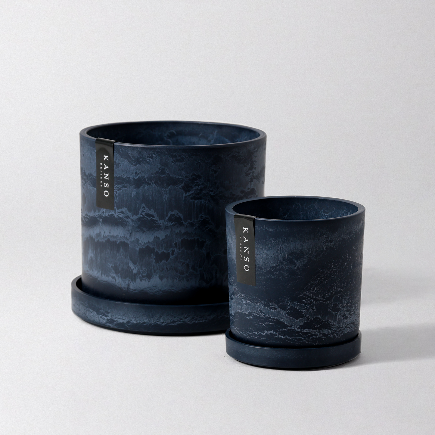 Kanso Designs Signature Planters & Saucer- Tatami Sand 4"