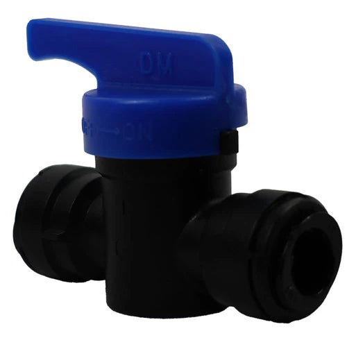Ideal H2O JG Quick Connect Inline Shut Off Valve 3/8in (Black)