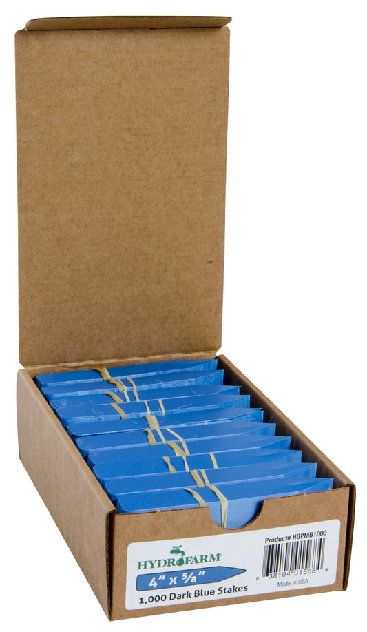 Hydrofarm Blue Plant Stake Labels 100 Pack