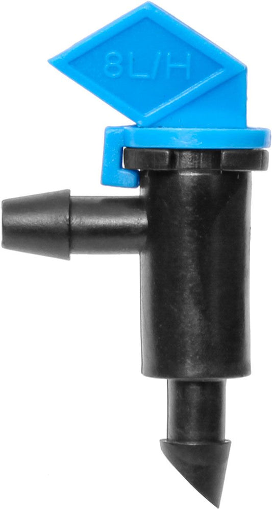 Hyrdo Flow Blue Flag Push-In Emitter 2 GPH