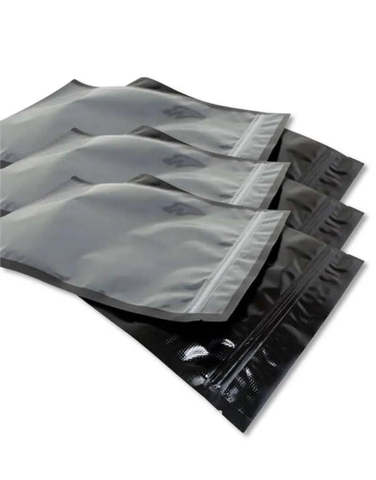 Stash Bags Zipper Black/Clear 11.5 X 24 (50/pk)