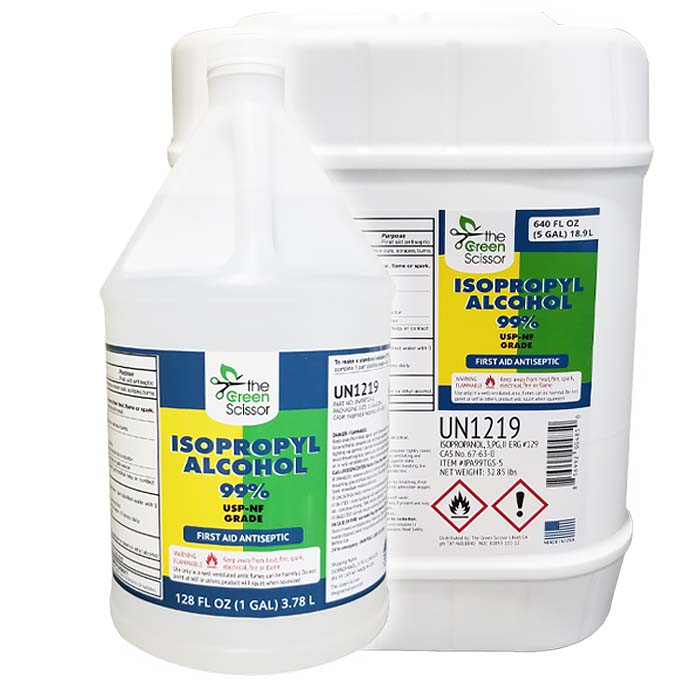 Green Scissor 99% Isopropyl Alcohol (Gal)