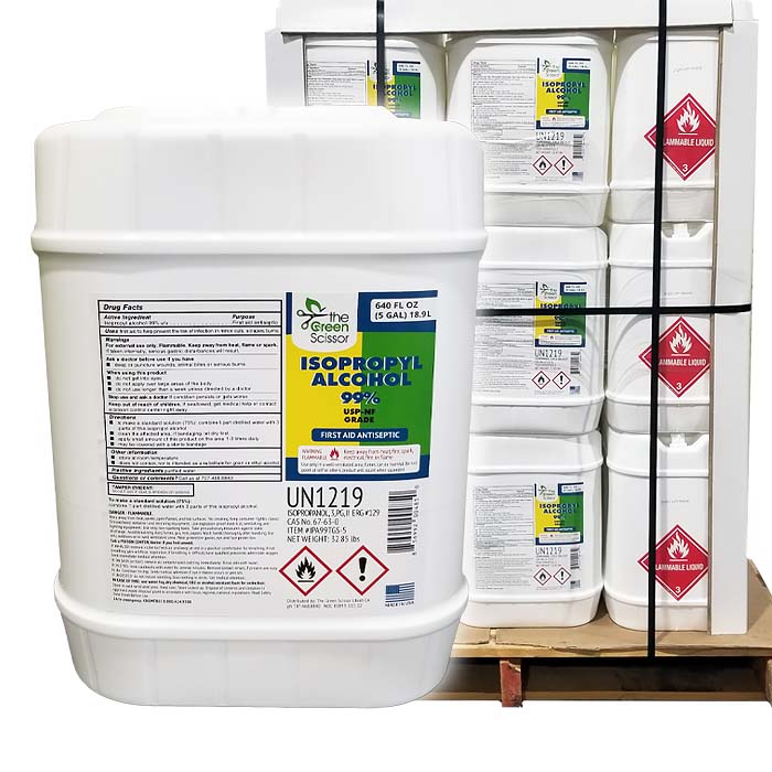 Green Scissor 99% Isopropyl Alcohol (5 Gal)